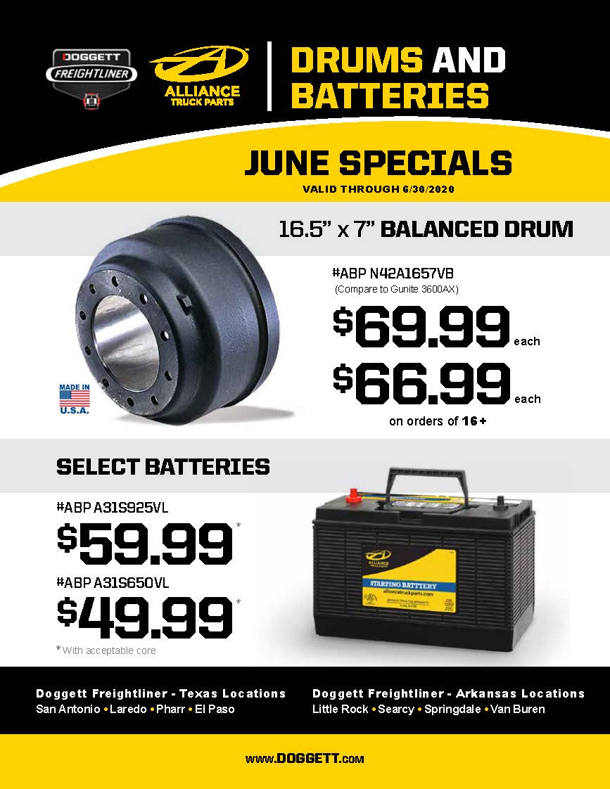 Doggett Freightliner June 2020 Parts Specials Doggett Freightliner June 2020 Parts Specials