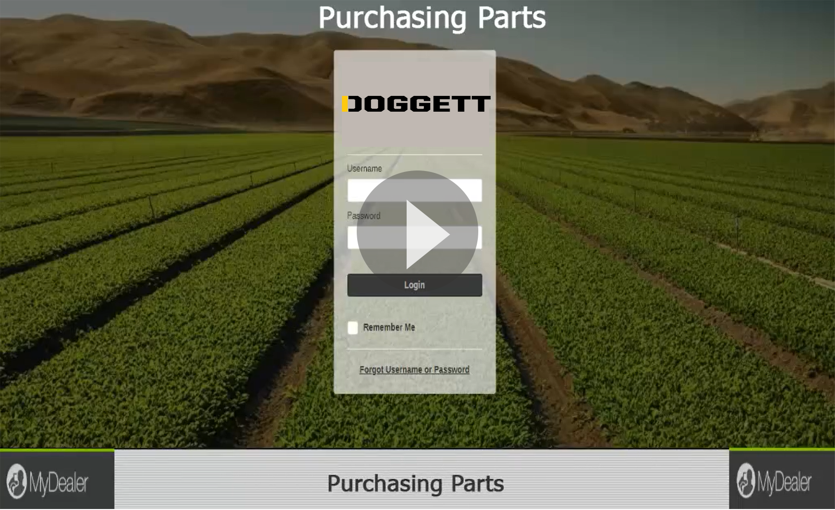 Purchasing Parts on Doggett MyDealer Portal